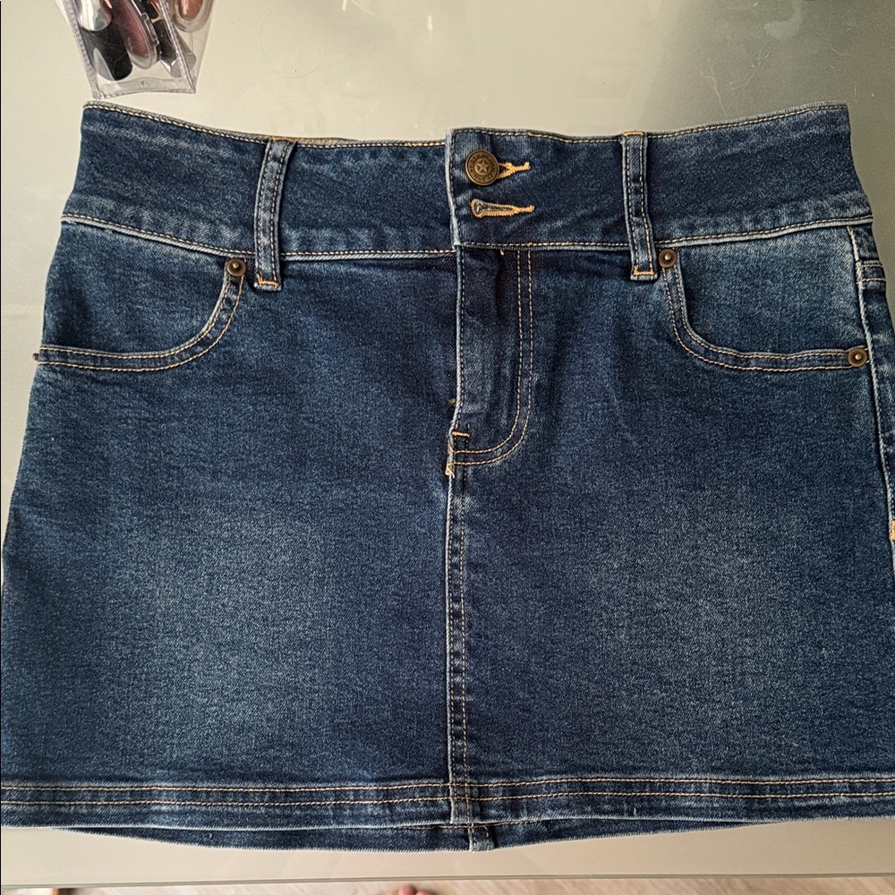 Princess Polly Dark Blue Denim Skirt